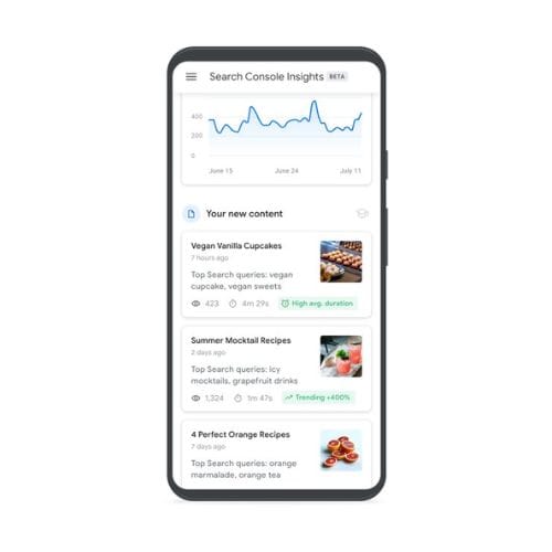 Novedades google search console